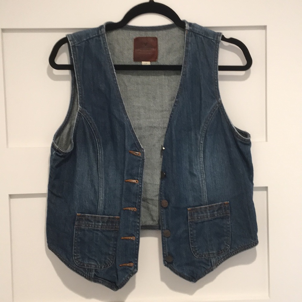 American Eagle jean vest